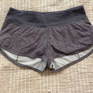 Lululemon Gray Speed Shorts! Size 6